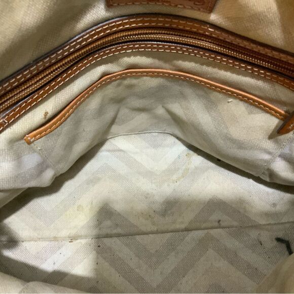 Dooney & Bourke Black Brown  Leather Python Exotic Satchel Buckle Handbag - Picture 10 of 13